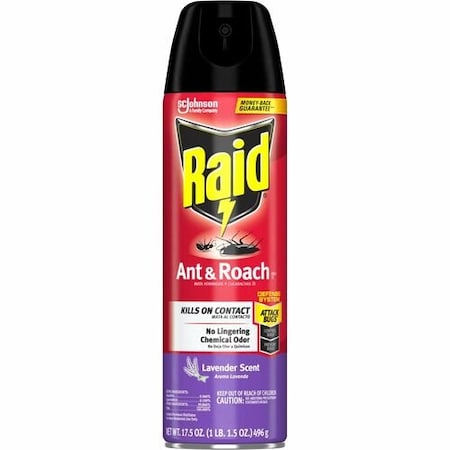 Sc Johnson Ant and Roach Spray, Lavender Scent, 17.5oz, Red SJN365982
